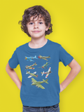 WW2 Warbirds Warplanes P51 Mustang Kids Tee