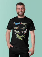 WW2 Warbirds Warplanes P51 Mustang Unisex Tee