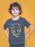 WW2 Warbirds Warplanes P51 Mustang Kids Tee